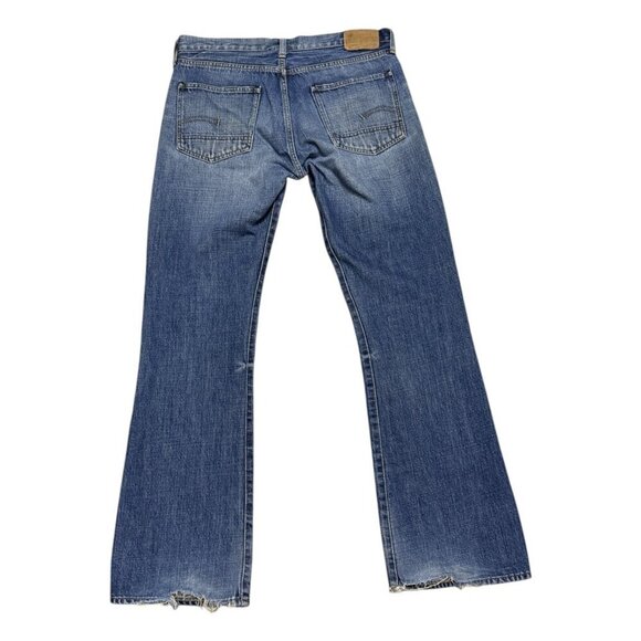 G-STAR RAW Distressed Luxury Designer Denim Streetwear Jeans Mens 34x34 - Picture 2 of 7